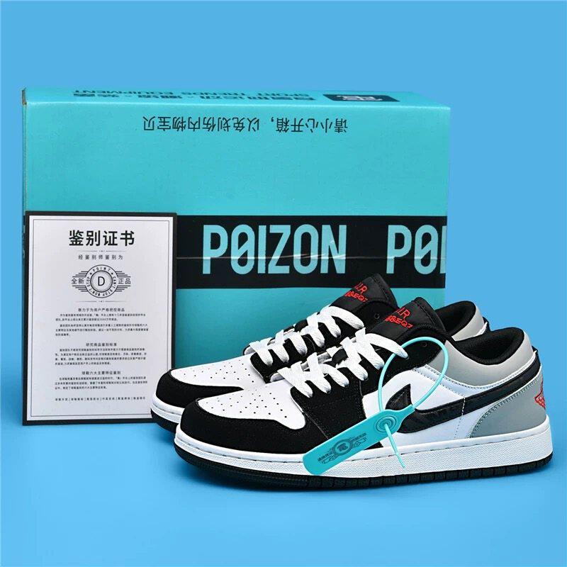Aj Men's Shoes Genuine Black and White Panda Du Low-Top Sb Sneakers Year of the Dragon Limited Edition Air Force One Aj1 Couple Women's Shoes