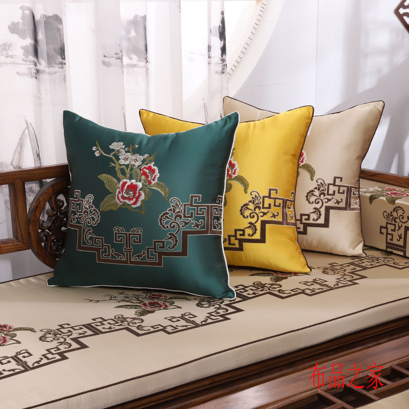 New Chinese style Chinese Wind Classical Red Wood Solid Wood Sofa Cushions armrests Bed Set to be made