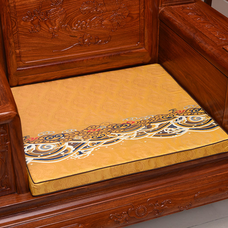 2017 new new Chinese red wood sofa cushions Xiangyun via yellow series