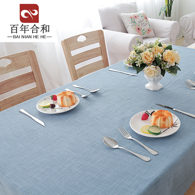 Hundred years mere modern pure color simulation tablecloth tablecloth tablecloth rectangular