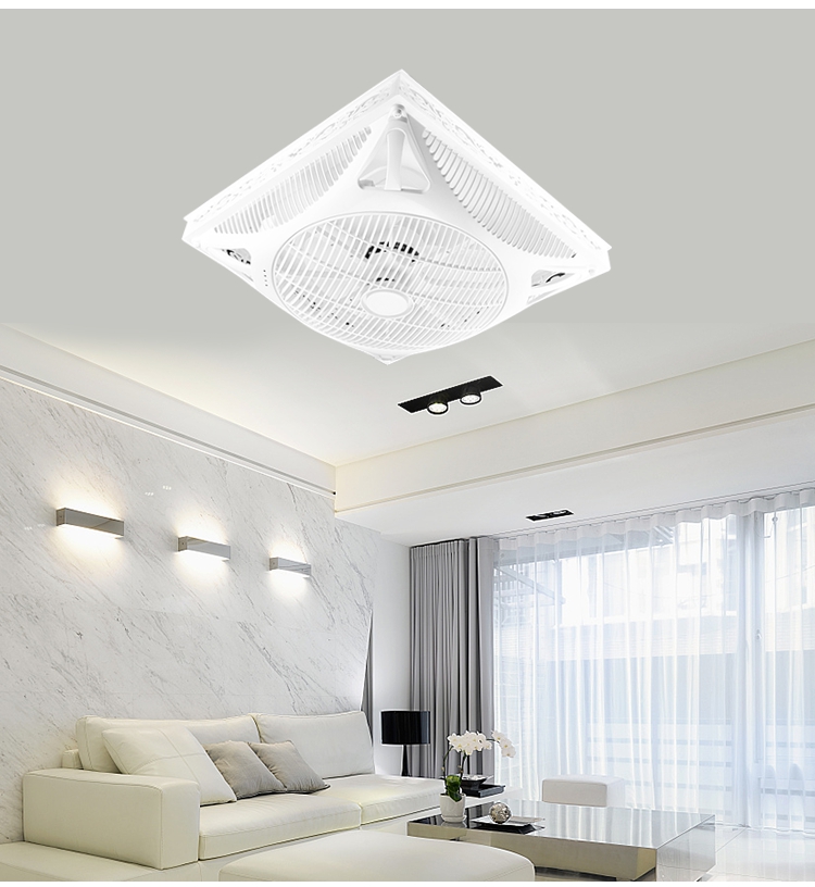 Quạt thông gió nhúng 16 inch Quạt trần phẳng 60X60 với điều khiển từ xa đáy phẳng - Quạt điện quạt hút công nghiệp 900x900