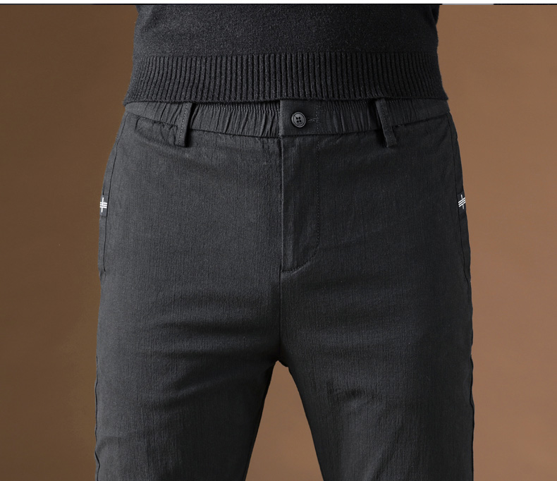 Quần nhung nam cộng với quần nhung cotton mùa đông quần tây âu