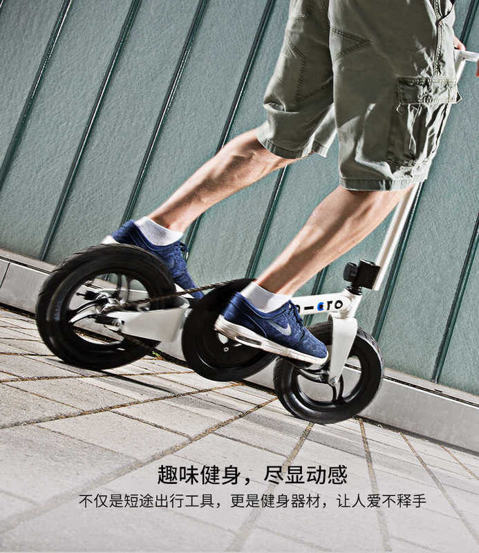Swiss Micro Pedalflow Adult Standing Mobility Folding Pedal Fitness Standing Bicycle