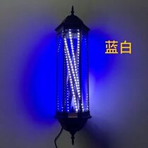 Hair turn light led outdoor patch hair salon wall-mounted light box Wall-mounted waterproof glass barbershop turn light