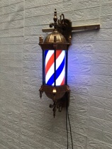 Hair turn light European retro hair salon special waterproof light box logo light Outdoor wall barbershop LED turn light