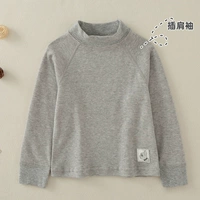 Чистый мелкий серый метод, рубашка с высоким содержанием ворота 1 кусок