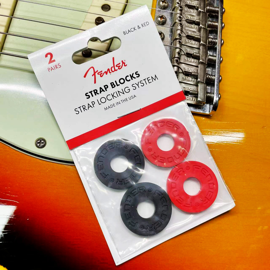 Fender Strap Blocks Finda simple cuddle bag buckles anti-drop spacer guitar bass anti-fall