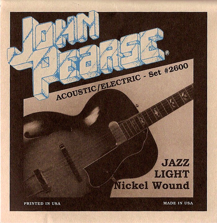 Deep instrument John Pearse Nickel Wound 2600 2700 Jazz Electric Guitar Strings
