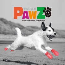 Shiba Inu Xixi Thailand imported PAWZ natural rubber waterproof pet shoes Dog shoes foot cover rain shoes