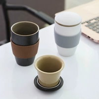 Cốc du lịch cá nhân Cốc trà bằng gốm Mug Sáng tạo gốm đen với Bộ lọc Cup Văn phòng Hand Cup Khuyến mãi bình giữ nhiệt có nhiệt độ