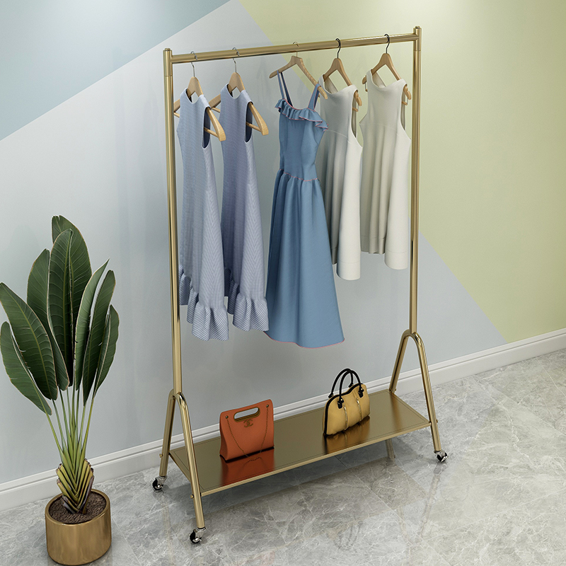 Drying rack floor floor indoor bedroom home hanging quilt storage rack cold clothes single pole balcony movable pulley