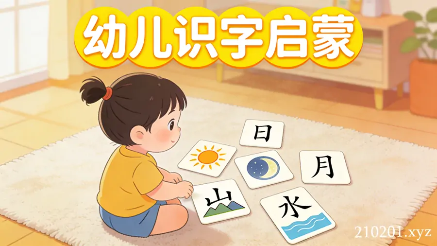 幼儿认识字启蒙PDF字帖绘本图卡大合集免费下载