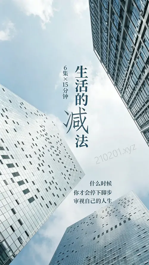 《生活的减法》央视纪录片全 6 集高清完整版网盘在线观看下载