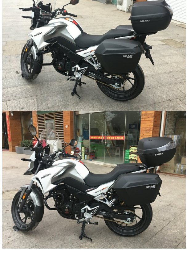 Wuyang Honda mammoth 190 hộp phía sau hộp CB190X sửa đổi Xia De SH23 hộp bên cạnh hộp phát hành nhanh chóng - Xe gắn máy phía sau hộp thùng givi hông