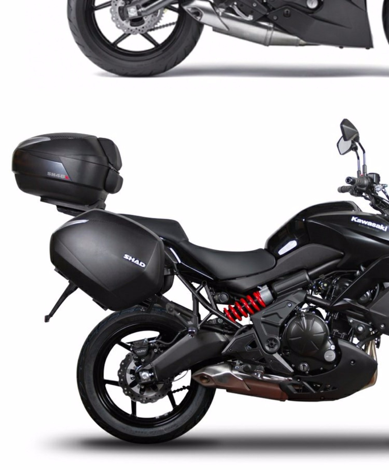 Xia De bên khung hộp phía sau khung sườn Kawasaki Z250 người ngoài hành tinh VERSYS650 ER6N / F / V khung bên - Xe gắn máy phía sau hộp thùng givi hông