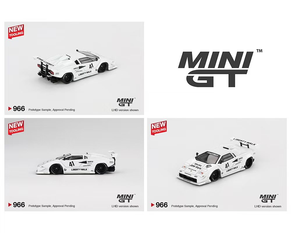 MINI GT 1/64 LB☆WORKS M4 ホワイト/Mストライプ MINIGT.com