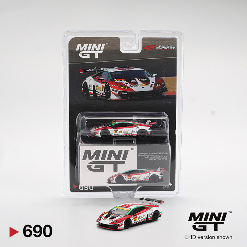 Minigt Lamborghini Huracan Gt3 Evo2 Mavericks 1:64 Scale Alloy Car Model 690
