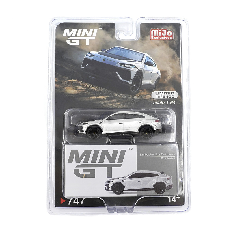Minigt Lamborghini Urus Performante Silver Alloy Car Model 747