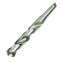 M2 fully ground high-performance high-speed steel white steel Morse taper shank twist drill bit cone drill 13-50m