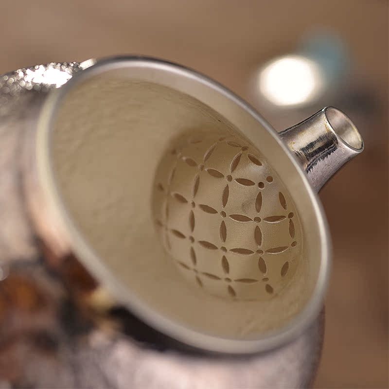 Morning high become saybot 28 - volume of silver pot home teapot sterling silver 999 xi shi pot checking gift tea set the teapot