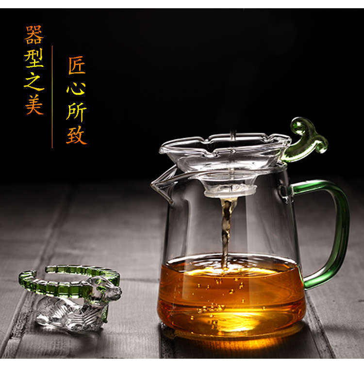 Morning high heat - resistant thickening glass fair keller of tea ware and a cup of tea kelp) suit kung fu tea tea set