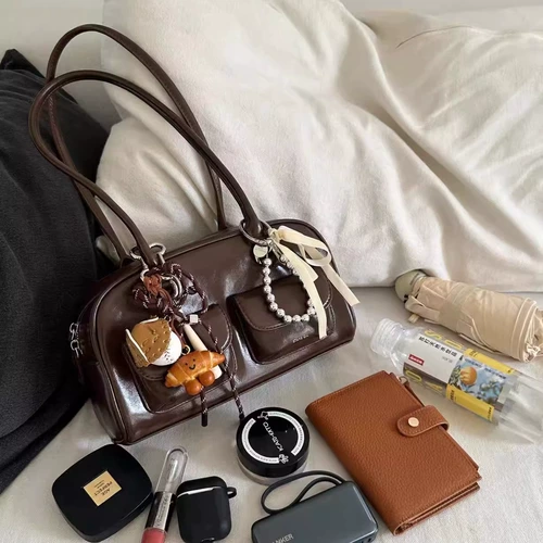 Демисезонная сумка через плечо, брендовая вместительная и большая сумка на одно плечо, в корейском стиле, Южная Корея