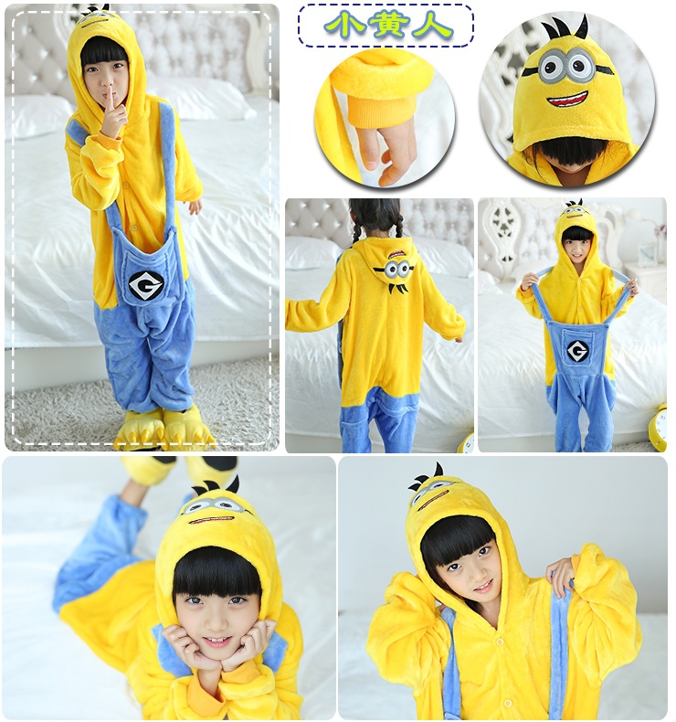 Mùa thu và mùa đông trẻ em flannel boy boy đồ ngủ động vật cô gái dính liền với cậu bé khủng long dịch vụ nhà cha mẹ-con trai lớn body chip cộc tay cho bé 0-12 tháng tuổi