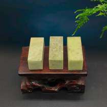 Qingtian Stone Practice Chapter material 2X2X5CM seal engraving lettering stone calligraphy Tibetan book Calligraphy and stone idle chapter beginners