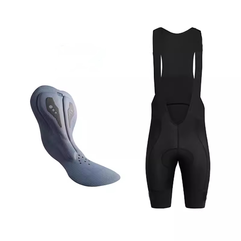 Solid Color Double Arrow Cushion Cycling Shorts Summer Bib Shorts Mountain Road Bike Cycling Gear with Pockets