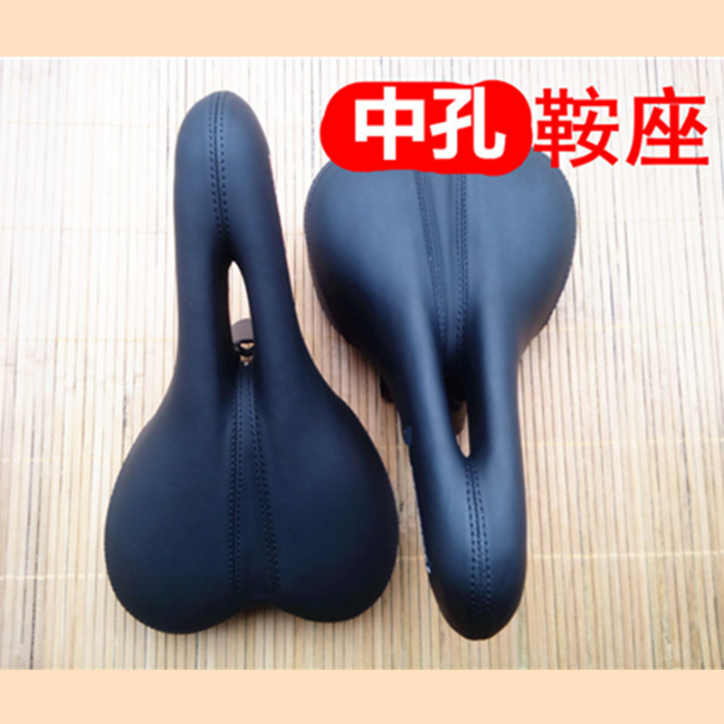 Mountain bike seat cushion Comfortable dead speed bike seat cushion Electric car saddle Bicycle sponge seat bag Riding equipment
