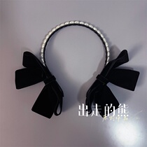 Morden Times Hairpin Hairdresden Elegant Casual Sweet Clips Pure Color Gold Velvet Double Butterfly Knot Hair Stirrup Original