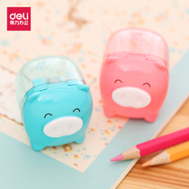 Del pencil sharpener 0557 cute student pencil sharpener creative Korean pen knife mini pig pencil knife