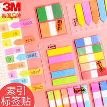 3Mpost-it indicates index label sticker convenience patch small strip mark Bookmark sticker plastic classification label sticker