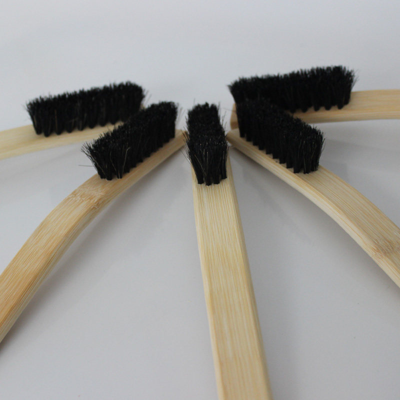 Car Supplies Wheel Brush Engine Cleaning Special Long Brush Horsehair Brush Bamboo Handle Brush Engine Brush