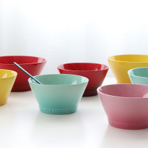 Export French simple gradient multi-color ceramic ramen bowl creative Japanese Bucket Bowl Salad Bowl soup bowl home