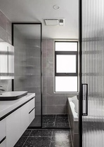 Embossed glass custom shower door cabinet door partition wall door window round countertop