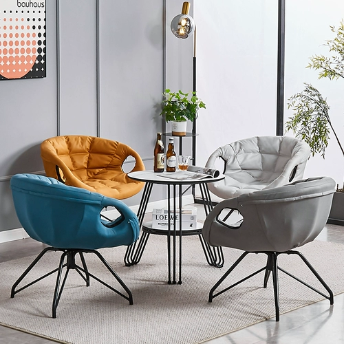 Скандинавский свет, роскошный одиночный диван, вращающееся кресло, домашний современный простой стол и стул, балкон, кресло со спинкой для отдыха