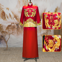 Xiuhe clothing male couple suit mens Chinese groom clothing wedding dress Xiuhe mens Dragon and Phoenix coat toast