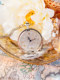 Pocket watch student retro necklace hanging watch female model children electronic junior high school high school four-leaf clover small watch butterfly male model