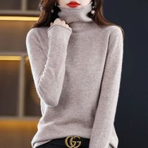 100% Pure Wool Women Sweater Autumn Winter Fashion Pile Coll