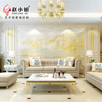 Sofa Background Wall Tiles Crystalized Stone Eurostyle Modern Living Room Imitation Marble Roman Column Protective Wall Panels Styling Rims