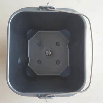 Aca North American Appliance Bread Maker Original Parts 6816 Square Bottom Bread Bucket with Rubber Pad, No Mixing Blade, Genuine Product