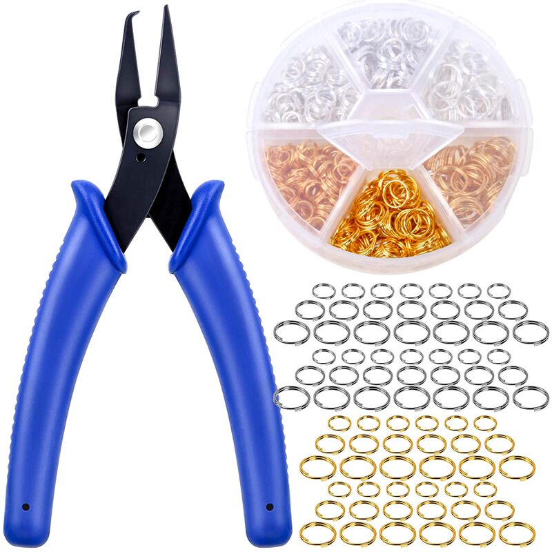 Multi-Purpose 6-10mm DIY Key Ring Jewelry Ring Metal Iron Double Ring Connecting Ring Jewelry Pliers Accessories Set Multi-Purpose 6-10mm DIY Key Ring Jewelry Ring Metal Iron Double Ring Connecting Ring Jewelry Pliers Accessories Set