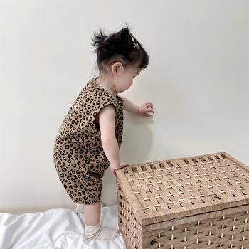 Pure cotton jumpsuit minioukei summer jumpsuit
