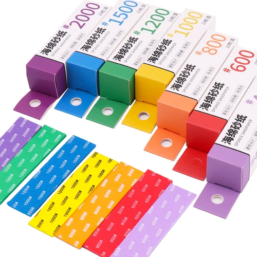 Gundam Water Roth Back Back Bandpare Модель полировка губки наждачной бумаги сухой и влажный использование глинистого углеродного волокна инструмент шлифования