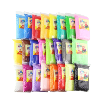Colorful mud, ultra-light paper clay, plasticine, creative mud, 3d color mud bag, 500g, 24 colors to choose