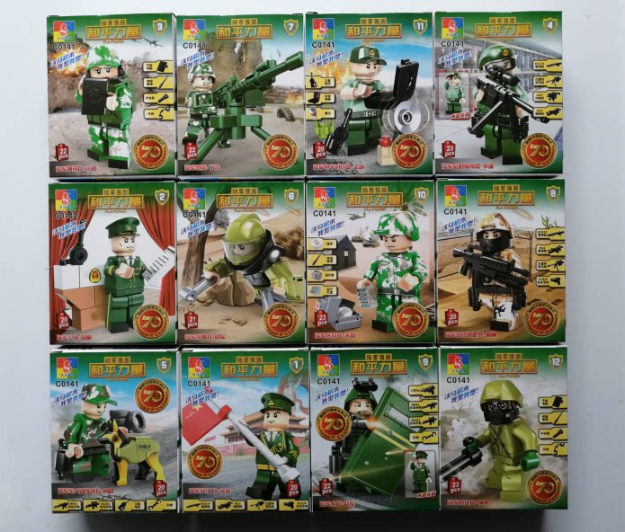 Woma C0141 National Day Military Parade Figure Building Blocks Aircraft Assembled Toy Puzzle Military Model Tank Chariot