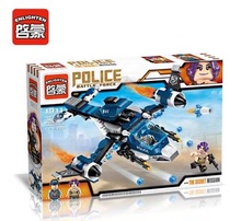 Enlightenment assembly blocks Childrens blocks POLICE new police secret arrest 1911 helicopter blocks