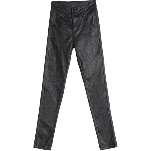 Длинные штаны, утепленные матовые леггинсы, 2020, высокая талия