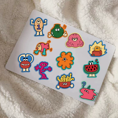 Мультяшная наклейка, ноутбук, водонепроницаемая кофейная защита мобильного телефона, наклейки